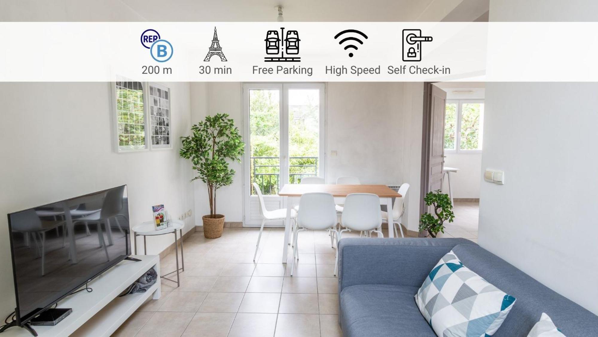 Apartmán Le Poincare, Proche Gare Rer, Parking, Arrivee Autonome Palaiseau Exteriér fotografie